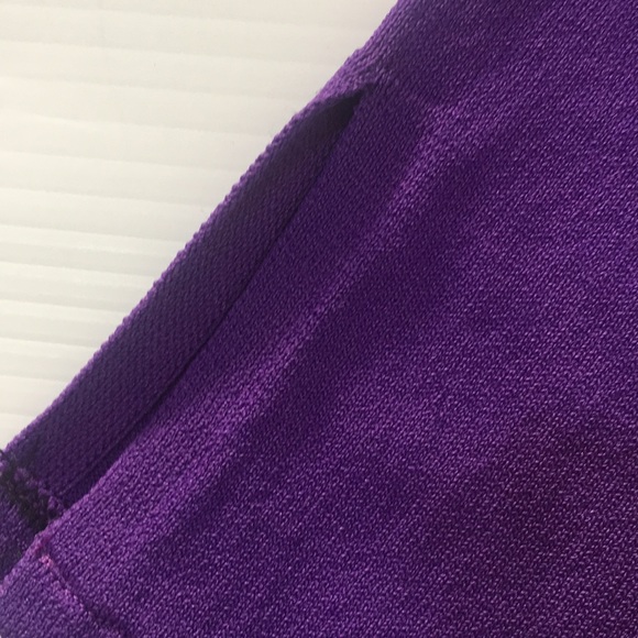 Purple sweater . Sz S . Beaded/sequins Vneck - Picture 12 of 16